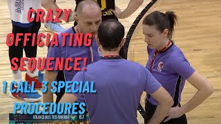 Rare Officiating Sequence explained with FIBA Rules Test Your Basketball Knowledge [upl. by Joni]