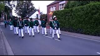 Schützenfest in Rosellen Der Dienstagsabendumzug mit Damen [upl. by Wein]