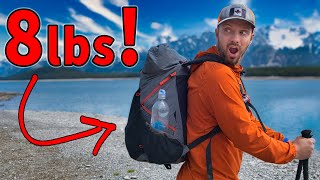 8lbs ULTRALIGHT BACKPACKING GEAR LIST  No Compromises [upl. by Elehcor]