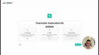 Sembly AI  TeamLeader Automation Tutorial [upl. by Arley]