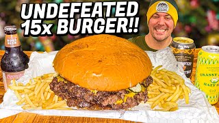 Undefeated Supersized Smash Burger Challenge in Green Bay Wisconsin [upl. by Gilda]