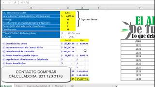 Calculadora excel ley 73 calculo sale igual que dictamen IMSS [upl. by Cr]