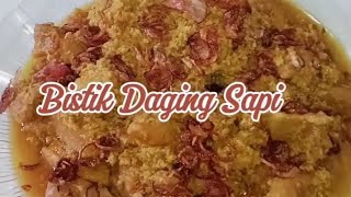 Resep Bistik Daging Sapi dijamin enak❗bistik bistikdaging olahandagingsapi [upl. by Llevol107]