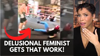 Pro Female Boxer Clarissa Shields Gets KNOCKED OUT By Man LOL arakotv [upl. by Osanna]