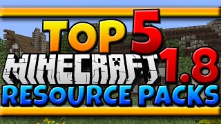 Minecraft 18 TOP 5 Resource Packs Texture Packs  Download [upl. by Binni]