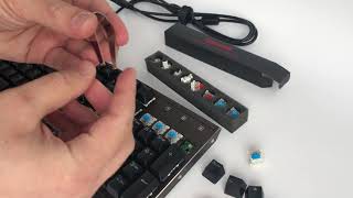 How to change the Redragon keyboard mechanical switches from Outemu [upl. by Erin746]