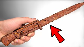 Rust is Peeling this Crusty Bayonet  Restoration from Old to Gold [upl. by Elehcim]