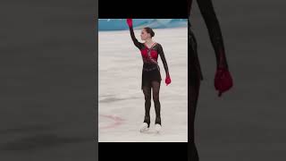 Kamila Valieva 😖😭 figureskating patinajeartistico olympics patinajeartisticosobrehielo [upl. by Finbur566]