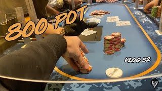 BIG POTS at CHUMASH CASINO  Poker Vlog 32 [upl. by Eduino]