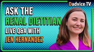 Chronic Kidney Disease Diet Live QampA with Renal Dietitian Jen Hernandez Jan 2024 [upl. by Opaline]