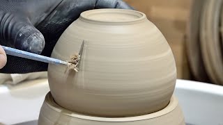 How to Make Luxury Traditional Teapot by Delicate Korean Pottery Craftsman [upl. by Gelb]