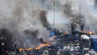 Molotov Cocktails Vs Water Cannon In Deadly Kiev Protests [upl. by Godred240]