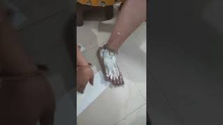 self leg waxwaxing  white chocolate waxliposoluble wax for all skin type Jyoti Saini [upl. by Tebor]