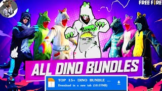 TOP 15 DINO DEFAULT BUNDLE GLITCH FILE OB46 ❗ff glitch file❗glitch file for free fire max 💯 [upl. by Nebra820]