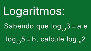 💡 COMO FAZER a MUDANÇA de BASE em LOGARITMOS SIMPLES [upl. by Ainoval204]