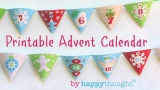 How to make an Advent Calendar Printable Christmas paper craft Easy to do  Watch now [upl. by Ingrid865]