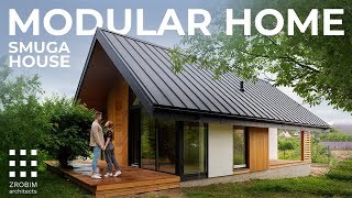 Prefab Modular Home overview of modern sustainable architecture [upl. by Tunk990]