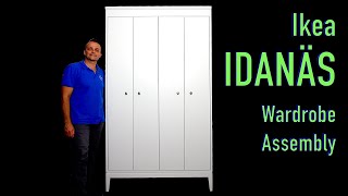 Ikea IDANÄS Wardrobe Assembly  Complete StepbyStep Guide [upl. by Ardnek]