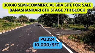 30X40 Semicommercial BDA Site for Sale  Banashankari 6th Stage  Real Estate  Bengaluru [upl. by Sabina]