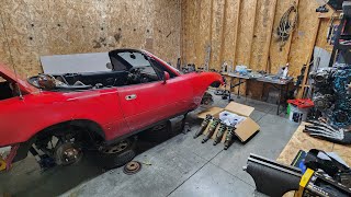 Coilovers brakes depowered rack and more for the Miata [upl. by Gabriell518]