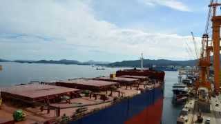 BULK CARRIER LAUNCHING 180000DWT time lapse [upl. by Anabahs]