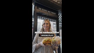 Viral Sandwiches in Brooklyn  Mission Sandwich Social in Brooklyn NY shorts restaurant sandwich [upl. by Nodab626]