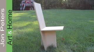 Build a full size Model Chair with MDF [upl. by Alla958]