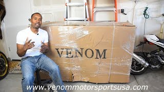 New Venom 125cc X21R Super Pocket Bike Unboxing amp Setup riding video [upl. by Christan280]