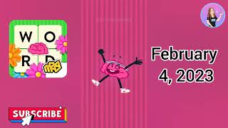 WordBrain Valentine’s Day Event February 4 2024  All Parts Answers [upl. by Aracat426]