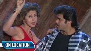 Judaai On Location  Anil Kapoor  Urmila Matondkar  Saroj Khan  Flashback Video [upl. by Hobey956]