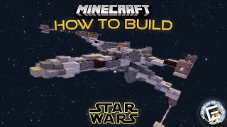 Rebel Alliance T65B XWing  Minecraft Star Wars tutorial [upl. by Kcirdle416]