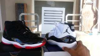 Air Jordan Concord 11 vs Bred 11 Battle of the 11s  SB Junkie [upl. by Nhguaval]