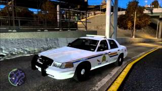 GTA IV LCPDFR RCMP Single Player  CVPI Engine Sound Mod Test [upl. by Oetam]