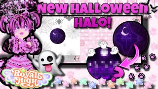 NEW HALLOWEEN HALO BADGE OUT 2023👻🎃 In Royale High  Halo theory  Royalloween update Roblox🎃🏰 [upl. by Thanos]