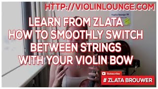 How To Smoothly Switch Between Strings With Your Violin Bow [upl. by Heng]