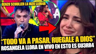 ¿Por qué Rosangela Espinoza lloró en el último programa de EEG Esto le dijo Renzo Schuller [upl. by Gnok715]