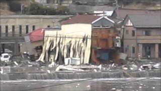 Giant Tsunami（Japan3112011）東日本大震災 大津波 Kesennuma [upl. by Luelle]