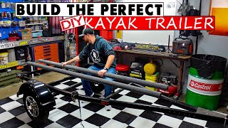 DIY Kayak Trailer Builds SAVE MONEY and Avoid These Mistakes Tips amp Tricks 2023 [upl. by Mot990]