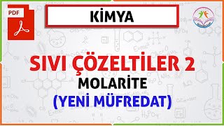 SIVI ÇÖZELTİLER 2 11SINIF 2020 AYT MOLARİTE YENİ MÜFREDAT [upl. by Etat]