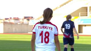 2017 07 24 FOOTBALL WOMENS TURKEY GREAT BRITAIN HIGHLIGHTS DEAFLYMPICS2017 [upl. by Atiniv]