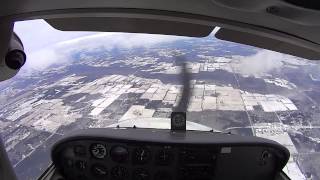 Cessna 172 Spin Recovery Training Full HD w audio [upl. by Egduj]