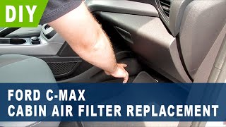 Ford CMax Cabin Air Filter Replacement  2013 2014 2015 2016 2017 2018 [upl. by Delcine]