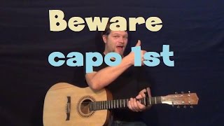 Beware Big Sean Guitar Lesson Capo 1st Fret How to Play Tutorial [upl. by Flann]