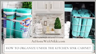 How To Organize Under The Kitchen Sink Cabinet [upl. by Jeuz940]