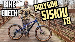 RIDICULOUS POLYGON SISKIU t8 Custom build Bike Check [upl. by Borchert]