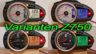 Ganganzeige Z750 Varianten [upl. by Alehs535]