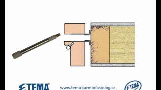 Montering av fönster och dörr i trä med TEMA Karminfästning [upl. by Desdemona]
