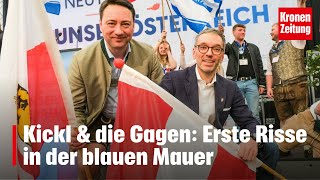 Kickl amp die Gagen Erste Risse in der blauen Mauer  kronetv NEWS [upl. by Innad717]