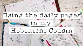 How I use the Daily Pages in my Hobonichi Cousin [upl. by Diver]