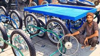 Amazing Process of Making Wooden Hand Cart for Fruits amp Vegetables Sellers [upl. by Reld645]